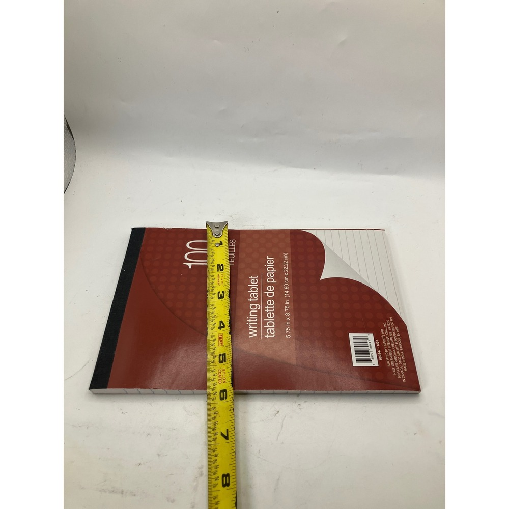 Writing Tablet Notepad 100 Sheets Ruled Paper 5.75 x 8.75 Inch - Picture 5 of 5